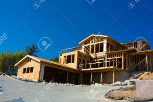 44669823-Wooden-framing-for-construction-of-a-new-home-Stock-Photo