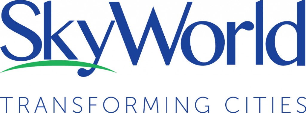 SkyWorld logo with tagline
