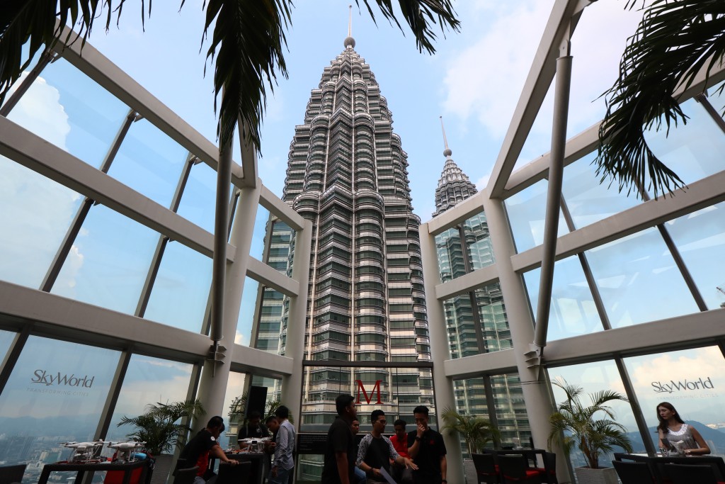 Party held at the swanky roof-top bar, Marini’s On 57 at Kuala Lumpur City Centre